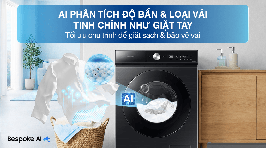 Máy giặt Samsung Bespoke AI Inverter 14 kg WW14BB944DGBSV – tính năng 3