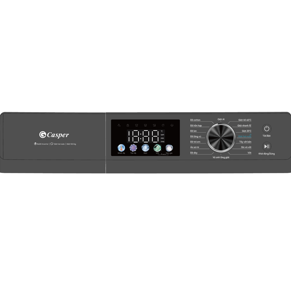 Máy giặt Casper Inverter 10.5 kg WF-D105VGR1 – hình 4