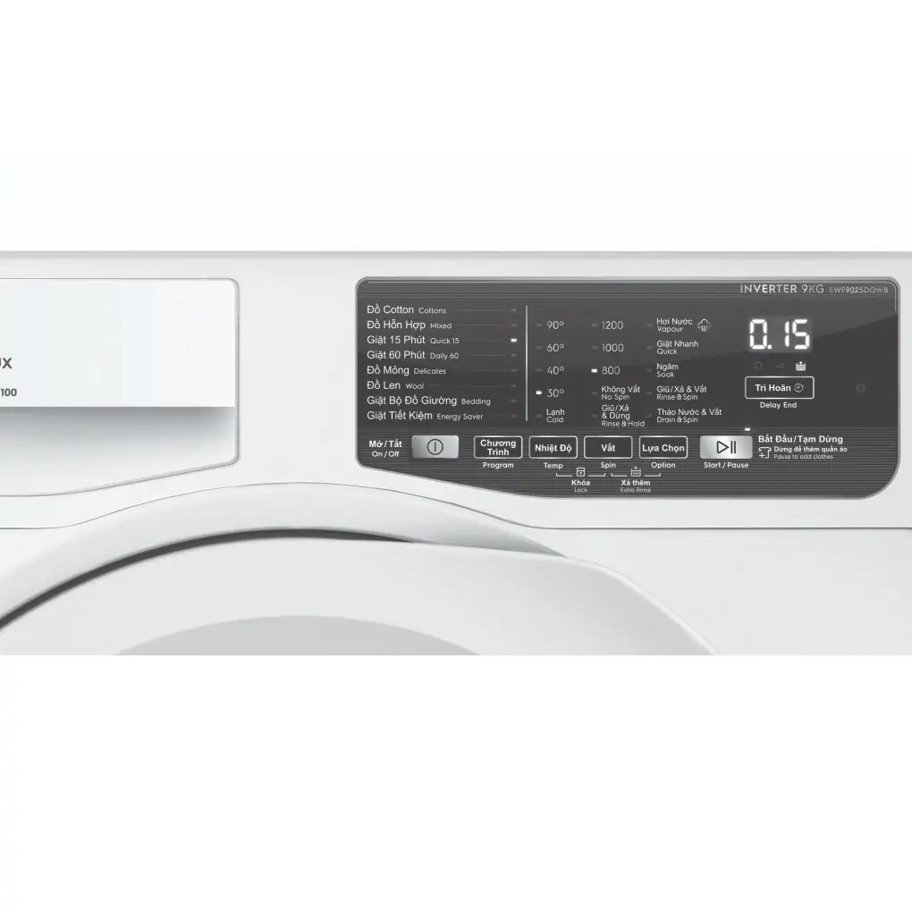Máy giặt Electrolux Inverter 9 kg EWF9025DQWB ảnh 3