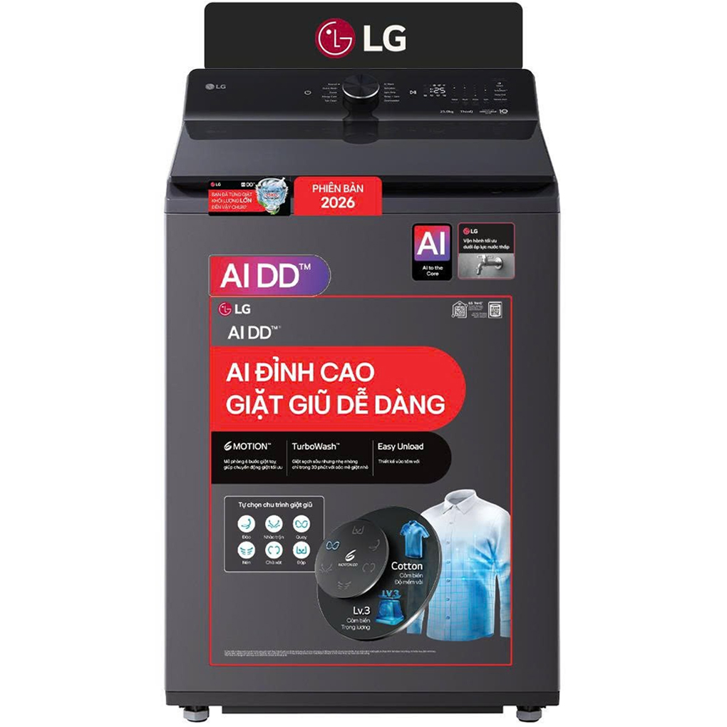 Máy giặt LG Inverter 25 kg T2725SX5G