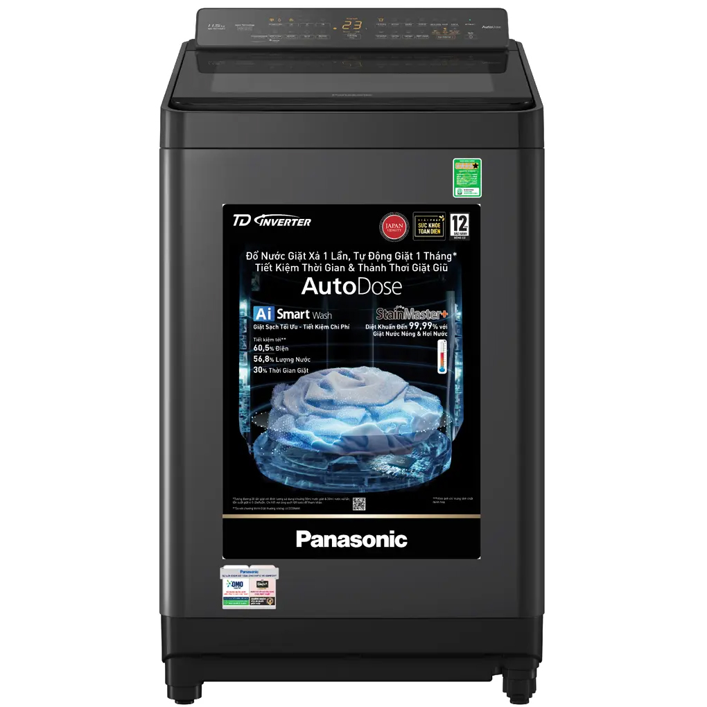 Máy giặt Panasonic Inverter 11.5 kg NA-FD115W3BV