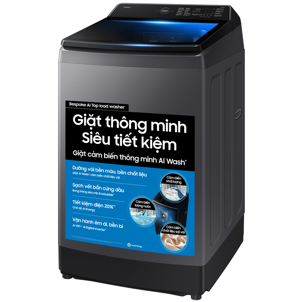 Máy giặt Samsung Inverter 13 kg WA80F13S5BSV ảnh 2