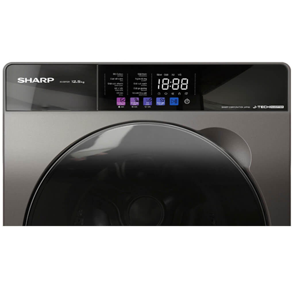 Máy giặt Sharp Inverter 12.5 kg ES-FKC125ED-DG ảnh 2