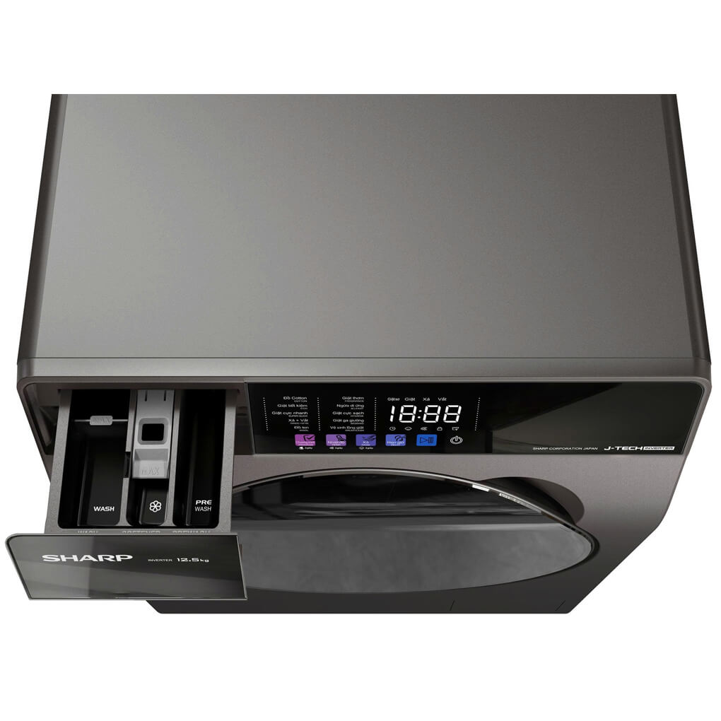 Máy giặt Sharp Inverter 12.5 kg ES-FKC125ED-DG ảnh 6