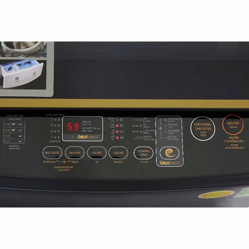 Máy giặt Toshiba Inverter 10 kg AW-DM1100PV(KK) ảnh 2